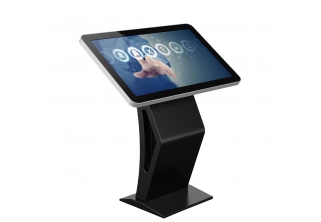Direct Factory Supply 43 55 Inch K Shape Floor Standing LCD Display Shopping Mall Advertising Touch Screen Kiosk 